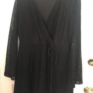 Xhilaration Black Crochet look dress.  Size XXL